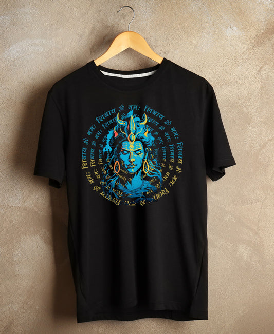 Om Namah Shivaay, Lord Shiva, Round Neck, Unisex- T-shirt